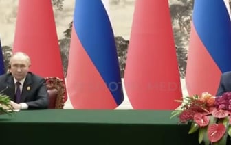 Подписание заявления о партнерстве между Путином и Си Цзиньпином