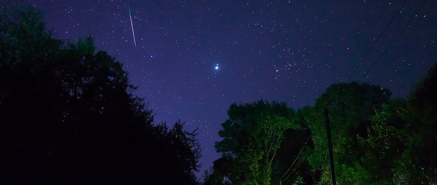 Космическая красота не покидает Беларусь . Фото Персеид и Авроры