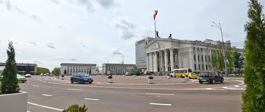 Ограничение движения транспорта в центре Гомеля