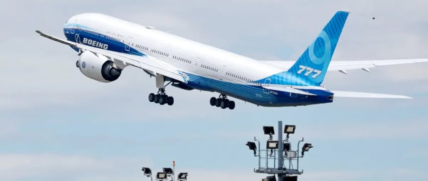 Boeing приостанавливает летные испытания 777X из-за неисправности деталей, соединяющих двигатель