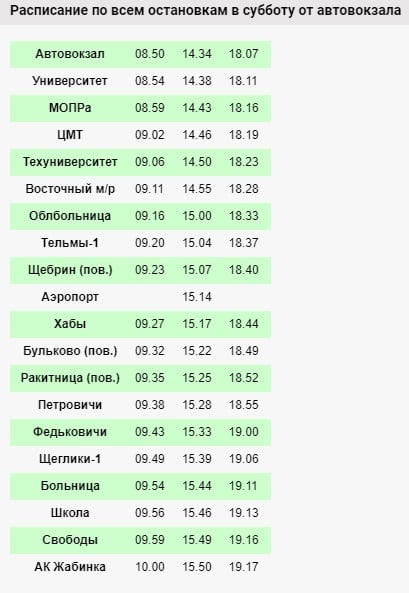 Аэропорт Брест — новая остановка автобуса № 77. Полное расписание по средам и субботам