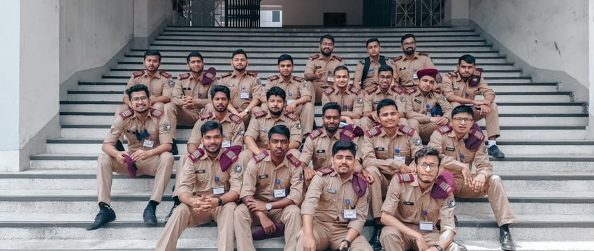 Торжественный ритуал посвящения в кадеты провели в Полоцке