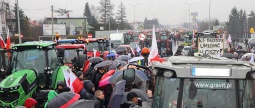 Польские фермеры вышли на акцию протеста в Варшаве