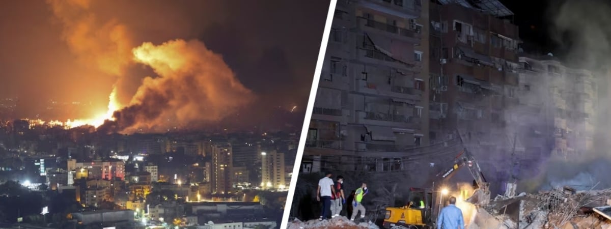 Цель — лидер «Хезболлы»? Израиль ударил ракетами по центральному штабу группировки в ливанском Бейруте — Видео