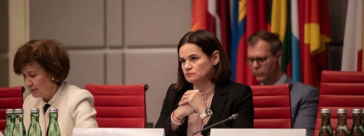 «Им не нужен диалог». В Вене представители режима Лукашенко не решились послушать Тихановскую