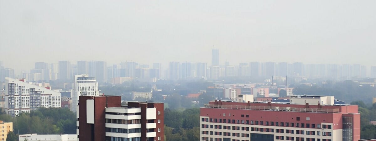 В Белгидромете рассказали, когда в Минске «несколько улучшится» ситуация с дымом и запахом гари