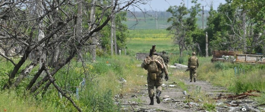 Взятие села Бердычи в Донбассе Российскими войсками