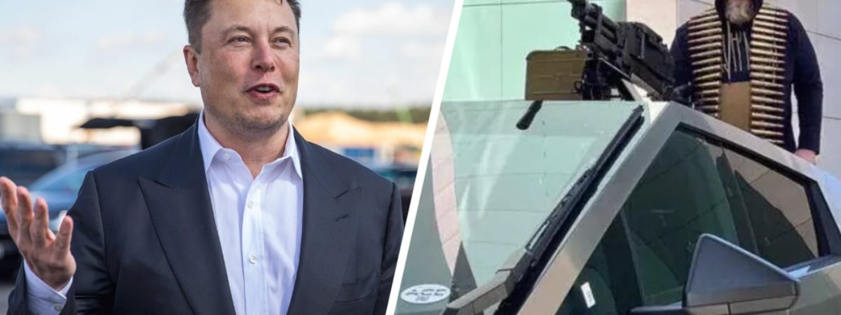 «Это потрясающе» — Илон Маск ответил, дарил ли Кадырову Tesla Cybertruck с пулеметом на крыше — Видео