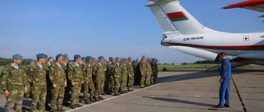 Белорусские военные отправились на учения в Казахстан