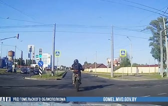 В Гомеле инспекторы ГАИ догоняли лихача на мотоцикле