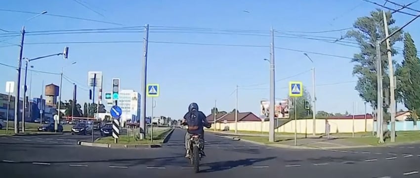 В Гомеле инспекторы ГАИ догоняли лихача на мотоцикле