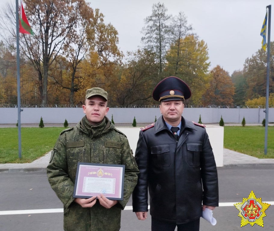 Военнослужащий помог задержать грабителя в Лунинце