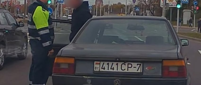 Водителя с 3,2 промилле алкоголя остановили сотрудники ГАИ — видео