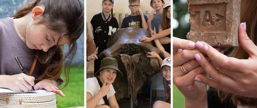 Пострелять из лука и потрогать череп мамонта. В Гомеле открыт археологический лагерь для детей