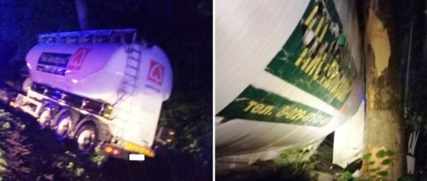 В Ивацевичском районе грузовик врезался в дерево