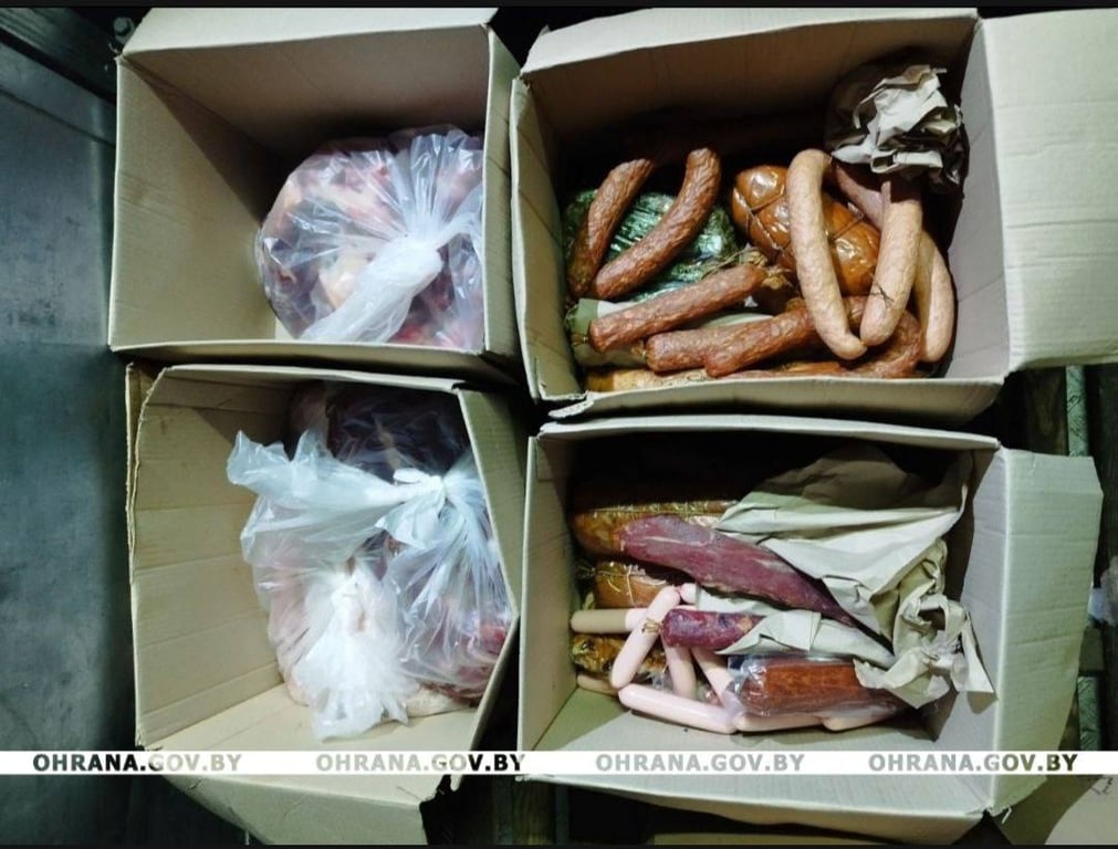 В Пинске мужчина украл с торговой базы 100 килограммов колбас и мяса, но сразу попался