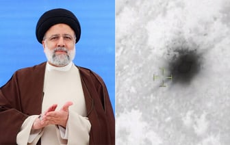 На видео с беспилотника видно местоположение крушения вертолета президента Ирана.