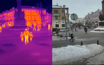 Появилось видео, как выглядит Брест через тепловизор — Видео