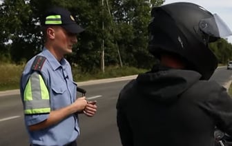 Рейд ГАИ по мотоциклам. Видеорепортаж из Бреста