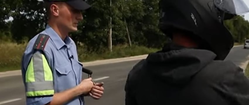 Рейд ГАИ по мотоциклам. Видеорепортаж из Бреста
