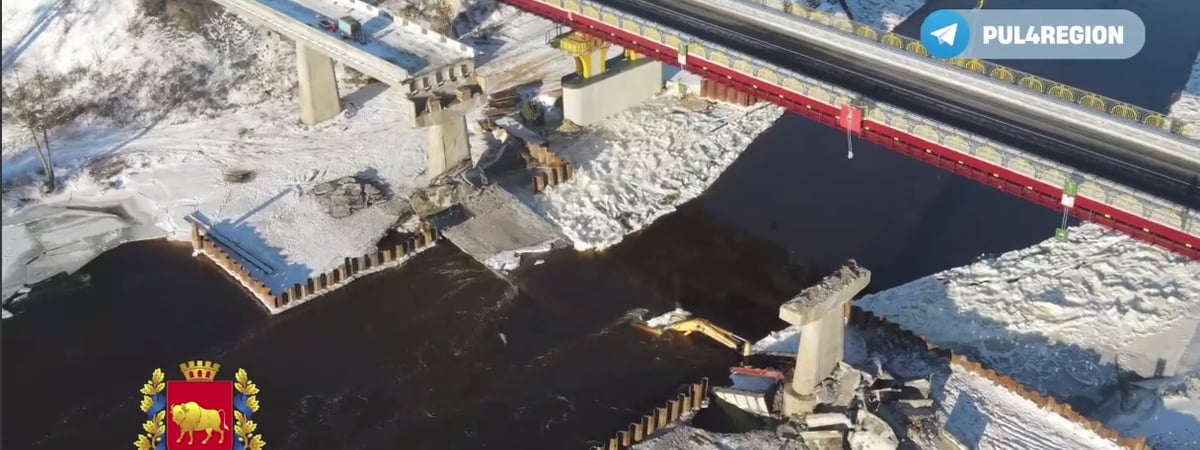 Стало известно, как выглядит мост после обрушения плит и какую помощь оказывают пострадавшим рабочим (видео)