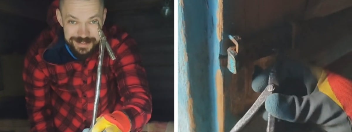 «Инженерная мысль на высоте» — В TikTok показали старинный деревенский ключ. Как им пользоваться? — Видео