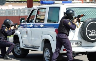 Показательные выступления бойцов отряда 'Шторм' в Бресте