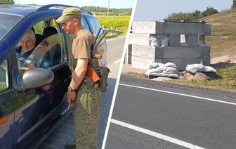 На дорогах Гродненщины установили блок-посты с «противодронными сетками» — Видео
