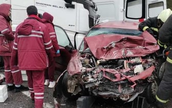 Водителя и пассажира из авто после ДТП доставали спасатели в Ветковском районе