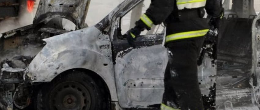 В Березе сгорел автомобиль
