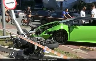 Мужчина врезался на Lamborghini во вора, который украл его Rolex под дулом пистолета.