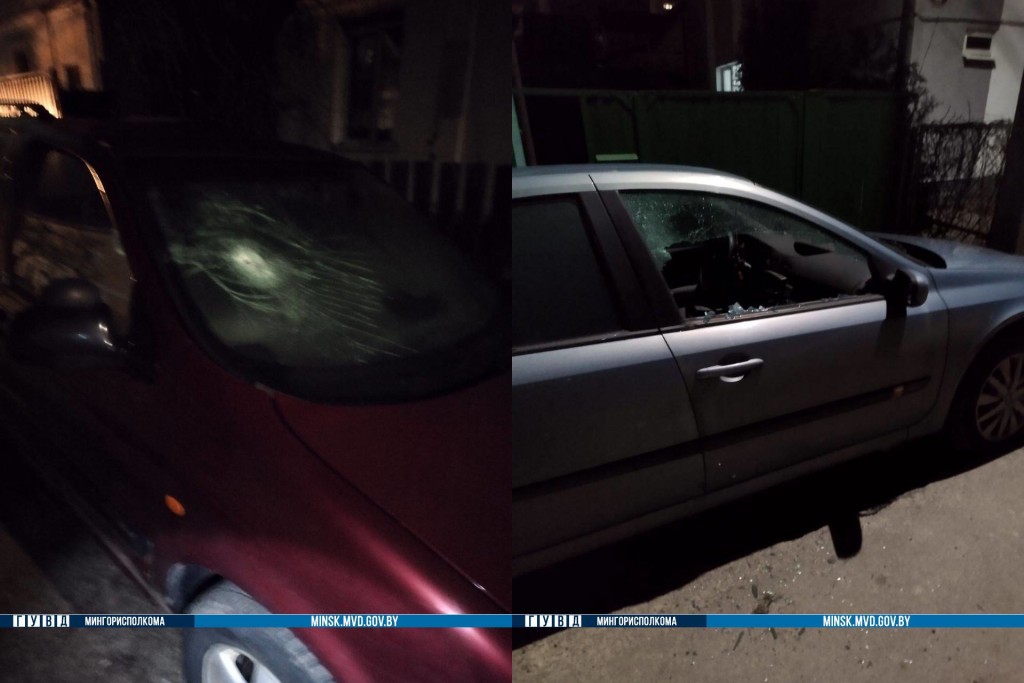 В Минске мужчина стал крушить машины – повреждены 9 авто
