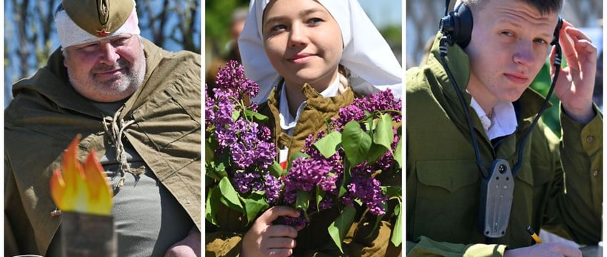 Гомель: празднование Дня Победы в военной форме