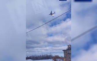 На видео попало падение российского Ил-76 — погибли 15 человек — Видео