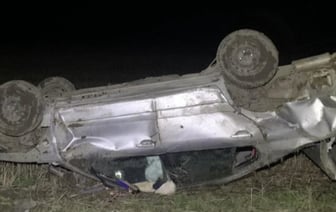 В Каменецком районе перевернулся Nissan