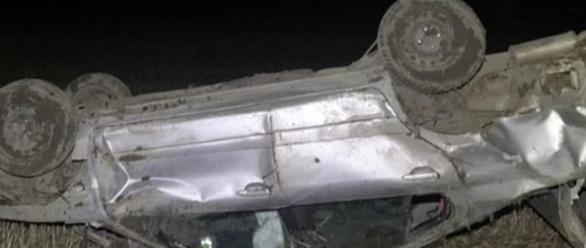 В Каменецком районе перевернулся Nissan