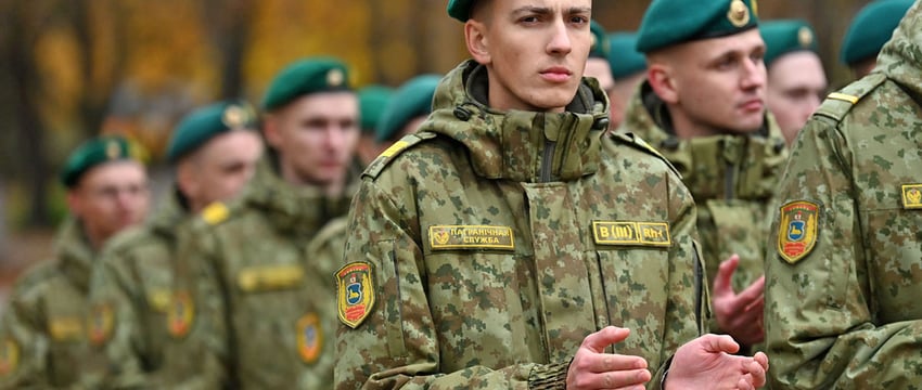 В Гомеле проводили в запас пограничников срочной службы