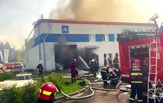 В Минском районе вспыхнула автомойка — 3 человека в тяжёлом состоянии — Видео