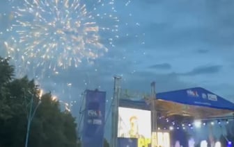 Праздничная атмосфера в Бресте: Фейерверк и концерт группы «Браво»