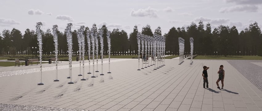 В Новополоцке тоже хотят плоскостной фонтан. Только проект обойдется 140 000 руб.