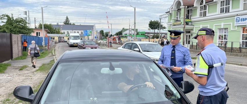 В Гомеле с начала года за нарушение ж/д переезда оштрафованы 25 водителей
