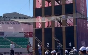 Белорус установил новый рекорд на чемпионате мира по пожарному спорту в Китае