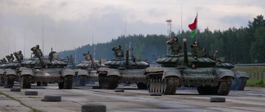 Подготовка к военному параду в Беларуси