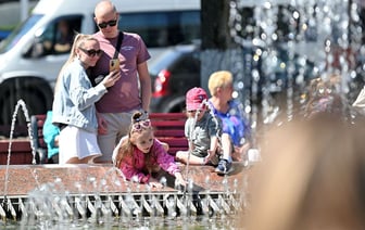 Работающие фонтаны в Гомеле