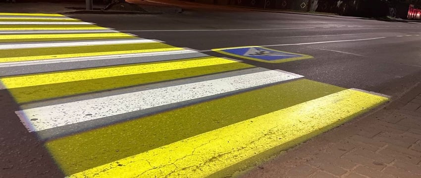 В Гомеле появилась световая разметка пешеходного перехода