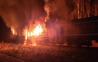 Под Лидой загорелся ж/д состав, в котором ехали 15 пассажиров