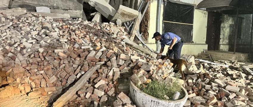 Здание обрушилось в Гомеле, ищут возможных пострадавших