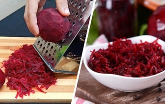Натрите сырую свеклу и добавьте еще один ингредиент. Как приготовить вкуснейший салат за 5 минут? — Полезно