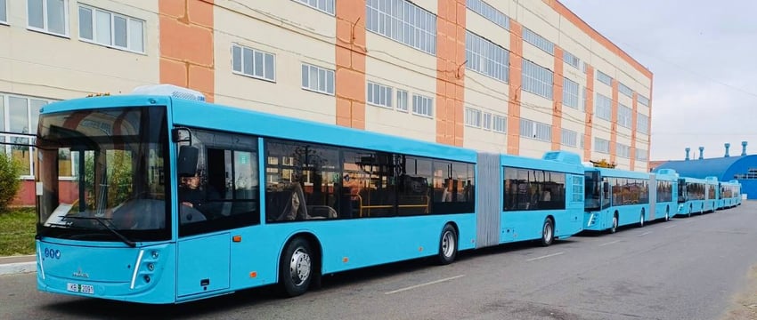 Сразу 10 новых автобусов получил Витебск. Узнали, какой модели