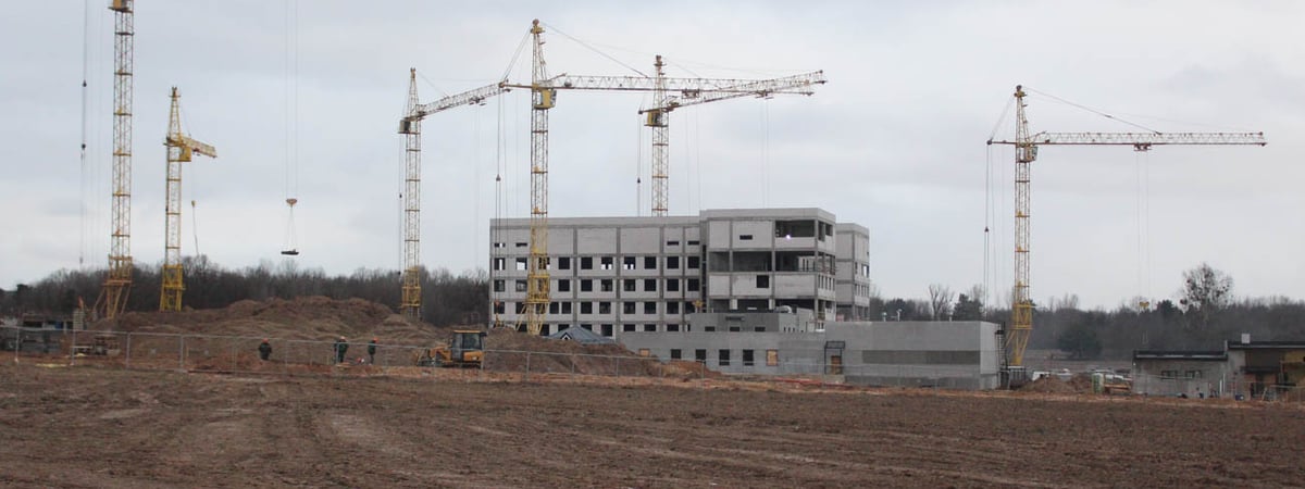 Фотофакт. Посмотрите, как строят новую больницу в Гродно